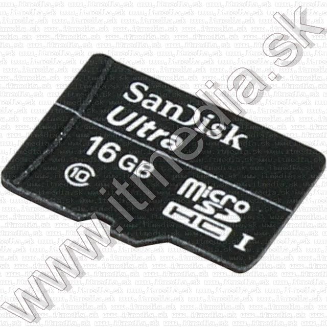 Image of Sandisk microSD-HC kártya 16GB UHS-I U1 *Ultra CLASS10* 30MB/s (IT11074)